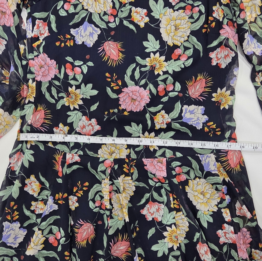 Tommy Hilfiger Floral Chiffon Dress Size 4 - Picture 9 of 11